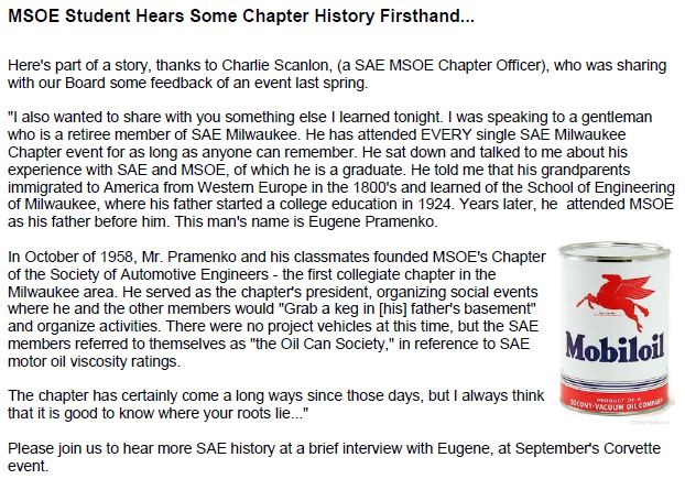 MSOE Chapter History