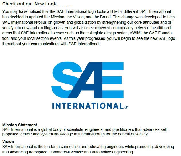 SAE International – New Look