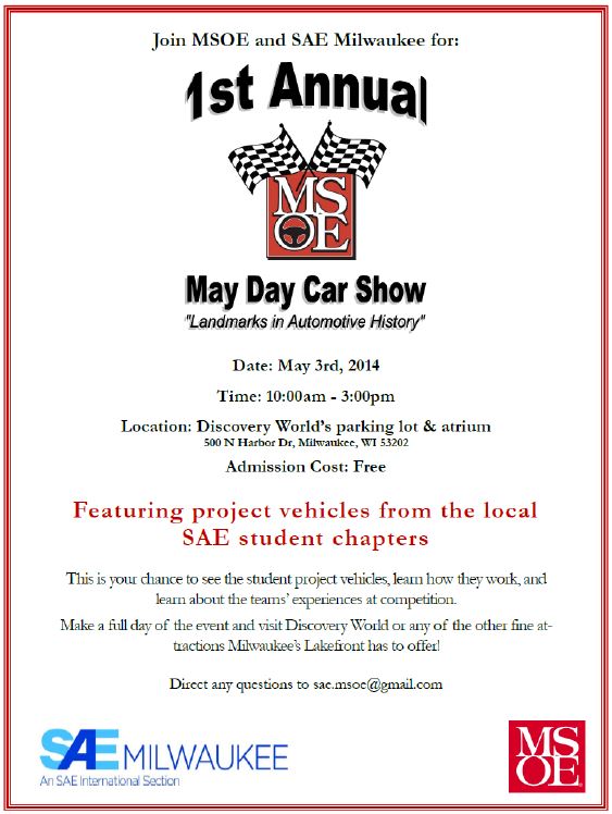 1st Annual MSOE May Day Car Show