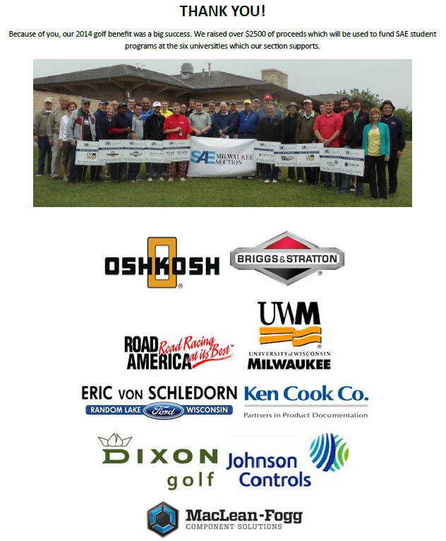 Thank-You to our Golf Outing Sponsors!