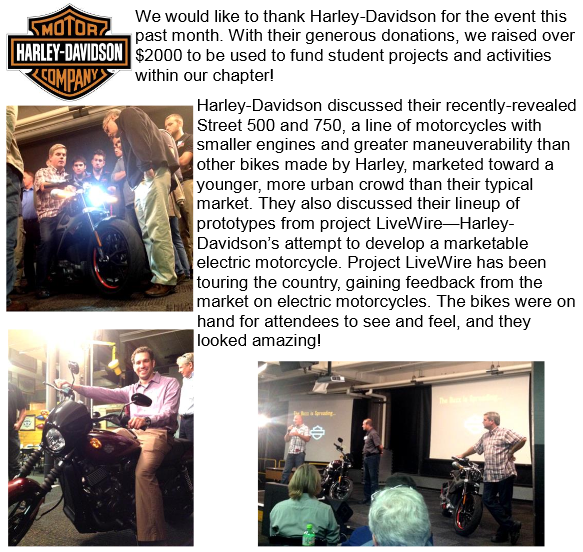 Thank-You to Harley-Davidson!